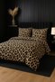 3 Pieces Flat Bedsheet Set with Floral Pattern King Size Bed Pillow Cover Set with 1 Bedsheet, 2 Pillow. Bedding Set (Black, King (U.K. Standard)) - 3