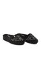 Black Closed-Front Women's House Slippers - 3