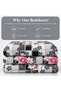 King Size Flat Bedsheet Set, 3 Pieces, 260 x 240 cm (White) - 3