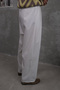 Men's Pleated Extra Baggy Fit Fabric Pants - 7