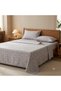 3 Pieces Flat Bedsheet Set with Floral Pattern King Size Bed Pillow Cover Set with 1 Bedsheet, 2 Pillow. Bedding Set (Light Blue Florall., King (U.K. Standard)) - 5