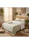 3 Pieces Flat Bedsheet Set with Floral Pattern King Size Bed Pillow Cover Set with 1 Bedsheet, 2 Pillow. Bedding Set (Light Floral Green, King (U.K. Standard)) - 6