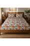 Floral Print Bed Sheet Set with 2 Pillow Covers, Double - 3