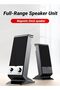 مكبرات صوت للكمبيوتر المحمول صغيرة الحجم ورقيقة مع تحكم في مستوى الصوت ومقبس صوت 3.5 ملم، USB - 8