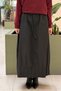 Kahma Skirt with Pleated Detail at the Hem - 2