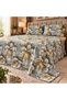 King Size Flat Bedsheet Set, 3 Pieces, 260 x 240 cm (Taupe Grey) - 3