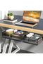 2 Pack Under Desk Drawer Organizer Box,Large&Small Pull Out Drawer for Office,Under Desk Storage Dra