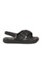 Black Strappy Women's Flat Sandals
