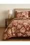 3 Pieces Flat Bedsheet Set with Floral Pattern King Size Bed Pillow Cover Set with 1 Bedsheet, 2 Pillow Cover Bedding Set (Brown, King (U.K. Standard)) - 2