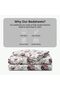 3 Pieces Flat Bedsheet Set with Floral Pattern King Size Bed Pillow Cover Set with 1 Bedsheet, 2 Pillow. Bedding Set (Pink Florals, King (U.K. Standard)) - 4
