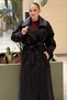 Kahma Detachable Leather Collar Detailed Epaulet Lined Trench Coat - 3