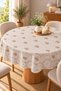 Liquid-Proof Oilcloth Round Tablecloth |   Stain-Resistant, Easy-To-Clean Pvc Tablecloth