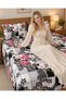 King Size Flat Bedsheet Set, 3 Pieces, 260 x 240 cm (White) - 7