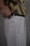 Men's Pleated Extra Baggy Fit Fabric Pants - 8