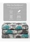 3 Pieces Flat Bedsheet Set with Floral Pattern King Size Bed Pillow Cover Set with 1 Bedsheet, 2 Pillow. Bedding Set (Turquoise Color, King (U.K. Standard)) - 4