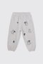 Baby Boy 2-Piece Printed Grey-Melange Tracksuit Set - 5