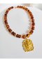 Lion Head Design Bead Necklace 52 cm - 5