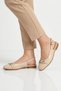 Beige Belted Women's Ballerinas