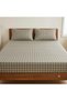 3 Pieces Flat Bedsheet Set with Floral Pattern King Size Bed Pillow Cover Set with 1 Bedsheet, 2 Pillow. Bedding Set (Dark Gray Abstract Design, King (U.K. Standard)) - 3