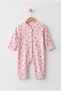 Tulip Patterned Baby Girl Romper 3-6-9 Months 100% Cotton