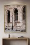 Vintage Parisian Architecture Wall Art | Portrait Framed Canvas Print | Modern Decor for Living Room