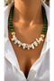 Jade Natural Stone Natural Stone Design Women's Necklace Natural Stone Necklace Bijouterie Necklace - 2
