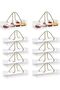 10-Pack Transparent Rectangular Cake Boxes with Handles, Plastic Bakery Containers for Birthday, Wed