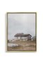 Misty Stone Cottage Architecture Wall Art | Portrait Framed Canvas Print | Luxury Home Decor - 2