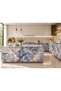 Arctic Copper Marble Ice Blue Gray Copper Veined Marble Pattern Adhesive Foil – Laminated Table, Coffee Table, and Kitchen Cabinet Covering - 3