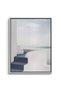 Santorini Blue Stairs Architecture Wall Art | Portrait Framed Canvas Print | Luxury Home Decor - 2