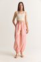 Women's Multi-Colored Striped Elastic Waist Lace-Up Lined Shalwar Trousers 3616 60286686 - 3