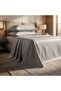 Luxury 3-Piece Turkish Cotton Bedsheet Set – 300 Thread Count, Elegant Stripe & Plain Dyed Flat Sheet Collection with Matching Pillowcases (King Size) (Light Gray Mercury, King (U.K. Standard))
