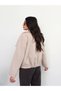 Wide Collar Short Cashmere Jacket - 5