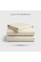 Luxury 3-Piece Turkish Cotton Bedsheet Set – 300 Thread Count, Elegant Stripe & Plain Dyed Flat Sheet Collection with Matching Pillowcases (King Size) (Royal Damask Beige Box, King (U.K. Standard)) - 4