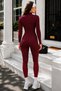 Body-Hugging Recovery Bodysuit with Hidden Zipper, Sports Yoga Long Leggings Jumpsuit Swimsuit - 4
