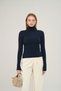 Hüma Turtleneck Navy Blue Knitwear Sweater - 5