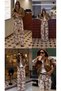 Floral Patterned High-Waisted Wide-Leg Women's Trousers - 6