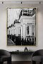 Classic London Townhouses Architecture Wall Art | Portrait Framed Canvas Print | Luxury Home Decor