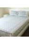 Bedsheet and 2 Pillow Covers - Grey and White Strawberry and Leaf print - 3