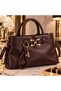 Women's 2-Piece Bag and Wallet Set – Stylish Hand and Shoulder Bag with Gold Buckle, Zipper Closure, Lined, High-Quality Leather Luxury Combination - 4