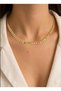 Full Tour Sequin Chain Pendant Necklace 40 cm