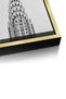 NYC Skyline Spire Architecture Wall Art | Portrait Framed Canvas Print | Luxury Home Decor - 4