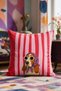 Animal Patterned Decorative Cushion Cover with Glasses for Sofa and Armchair 43X43 cm Pillowcase
