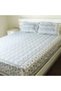 Bedsheet and 2 Pillow Covers - Grey and White Strawberry and Leaf print - 7