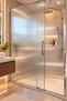 Ribbed Glass Foil Self-Adhesive – Frosted Glass Look Striped Decorative Glass Covering, Privacy-Providing Glass Sticker, Office, Bathroom, Balcony and Door Glass Foil Kod0378 - 3