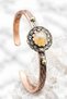 Copper Citrine Natural Stone Women's Bracelet Quality Handcrafted - 3
