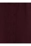 Burgundy Judge Collar Women's Shirt Tunic - 7