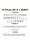 32787 64-Piece Micro-Ratchet Bit Precision Driver Set with Modular Case, Magnetic, Preci - 3