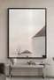 Minimalist Greek Island Architecture Wall Art | Portrait Framed Canvas Print | Luxury Home Decor