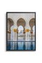 Golden Serenity Architecture Wall Art | Portrait Framed Canvas Print | Modern Decor for Living Room - 2